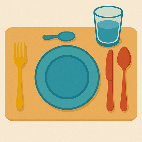 Un set de table pour encourager l'autonomie